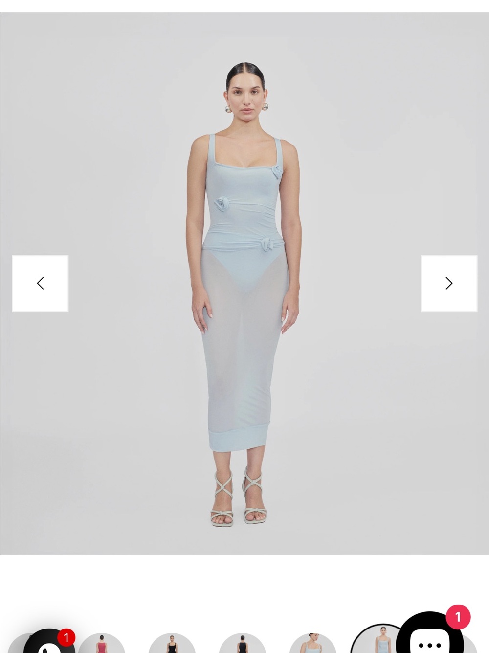 Maygel Coronel Jagua Midi Skirt & Zinnia Top in Sky
